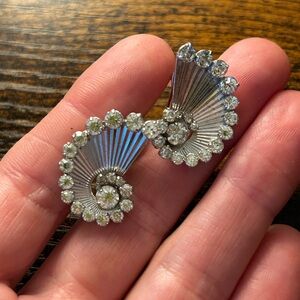 Art Deco Clip On Earrings